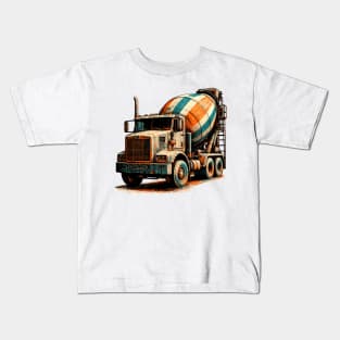 Concrete Mixer Truck Kids T-Shirt